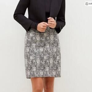 M.M. Lafleur The Noho Skirt in Crackle Black White Size 14